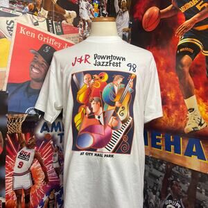 Vintage 1998 J & R Downtown Jazz‎ Fest At City Hall Park Band Tee